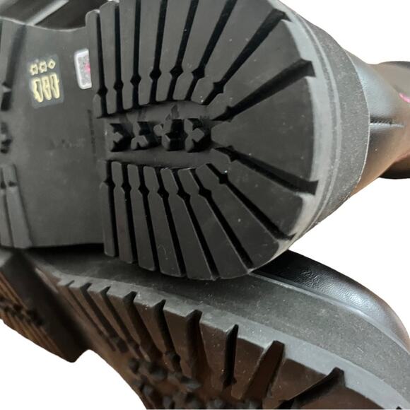 Larroude Jordan Low Leather Combat Boots Size 10 - Picture 9 of 14